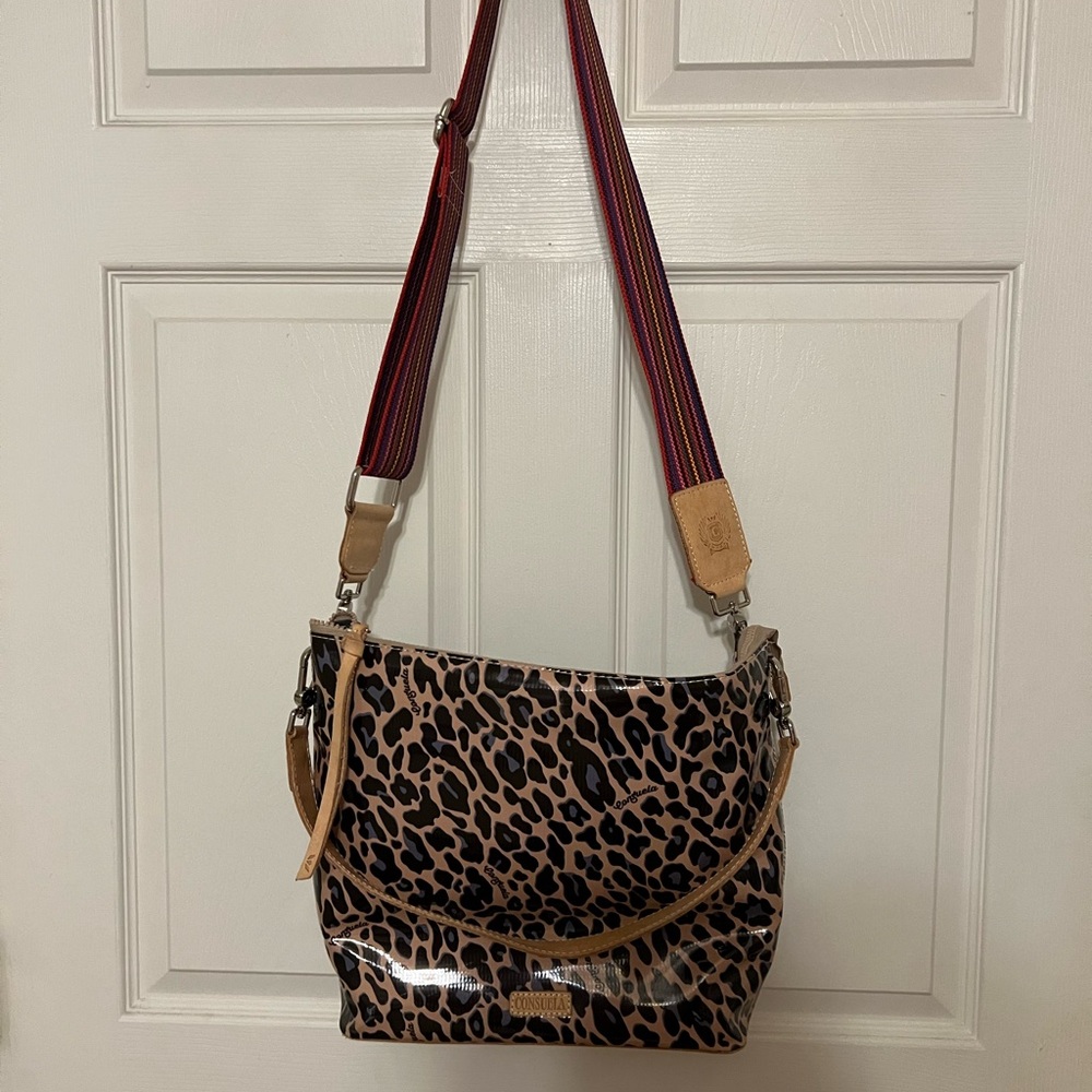 Consuela Blue Jag Hobo Bag